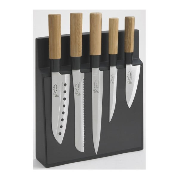 Sada 5 nožů s magnetickým blokem Jean Dubost Kyoto