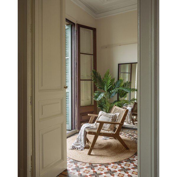 Zahradní křeslo z tmavého akáciového dřeva Kave Home Geralda-image-1