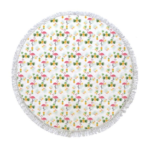 Kruhová osuška Pineapple, ⌀ 150 cm