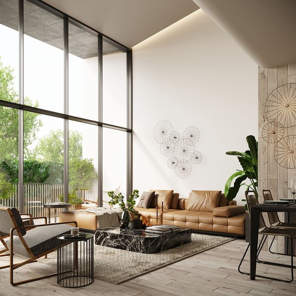 Černé stropní svítidlo ø 45 cm Soho – Sollux-image-3