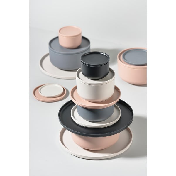 Šedá servírovací miska s víkem Zone Peili, 500 ml-image-4