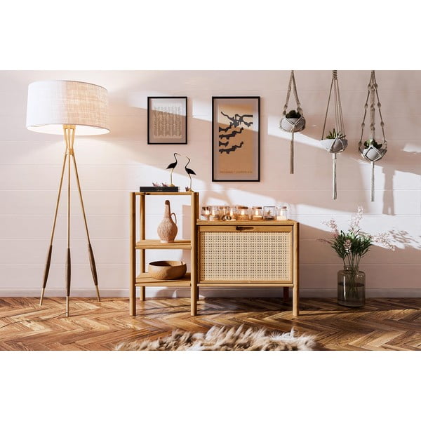 Knihovna z dubového dřeva v přírodní barvě 115x86 cm Pola – The Beds-image-4