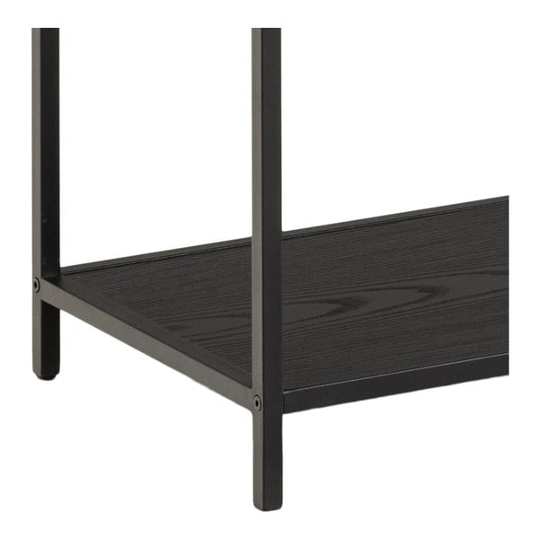 Černá knihovna v dekoru jasanu 135x150 cm Seaford - Actona-image-4