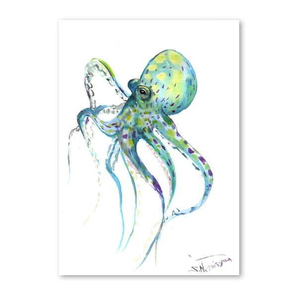 Autorský plakát Octopus od Surena Nersisyana, 42 x 30 cm