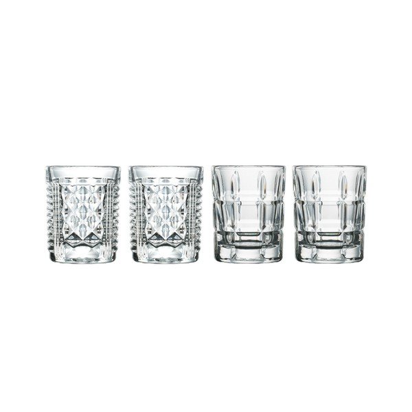 Skleničky v sadě 4 ks na panáky 40 ml Mix – La Rochére