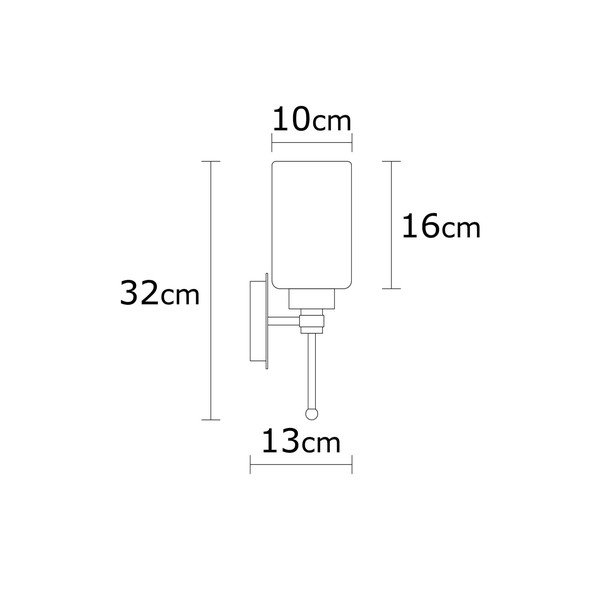 Nástěnné svítidlo v bílo-stříbrné barvě Balcova – Opviq lights-image-4