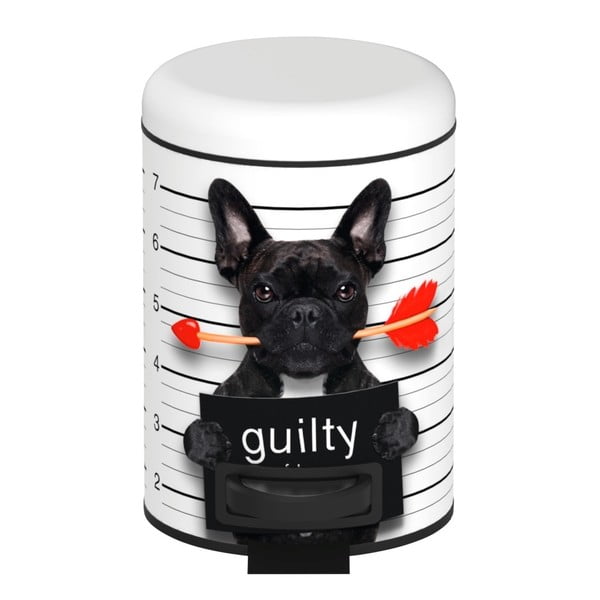 Pedálový odpadkový koš Wenko Guilty Dog, 3 l