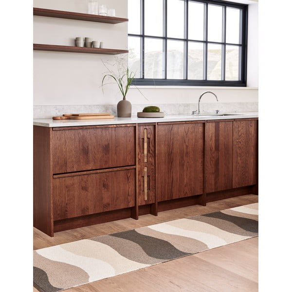 Hnědo-béžový vnitřní a venkovní běhoun 70x200 cm Urvi Earth – Pappelina-image-3