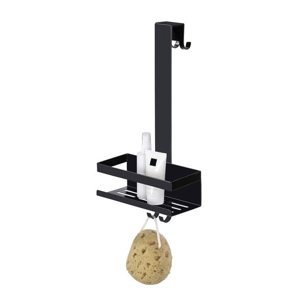 Černá závěsná koupelnová polička z nerezové oceli Bribano – Wenko-image-2