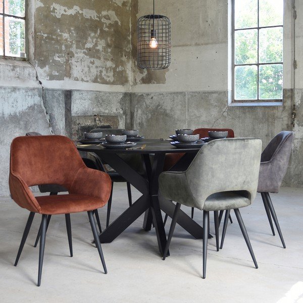 Antracitové jídelní židle v sadě 2 ks Fer – LABEL51-image-1