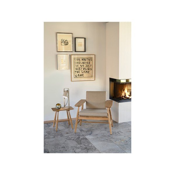 Béžová stolní lampa (výška 45 cm) Nesvik – Villa Collection-image-2