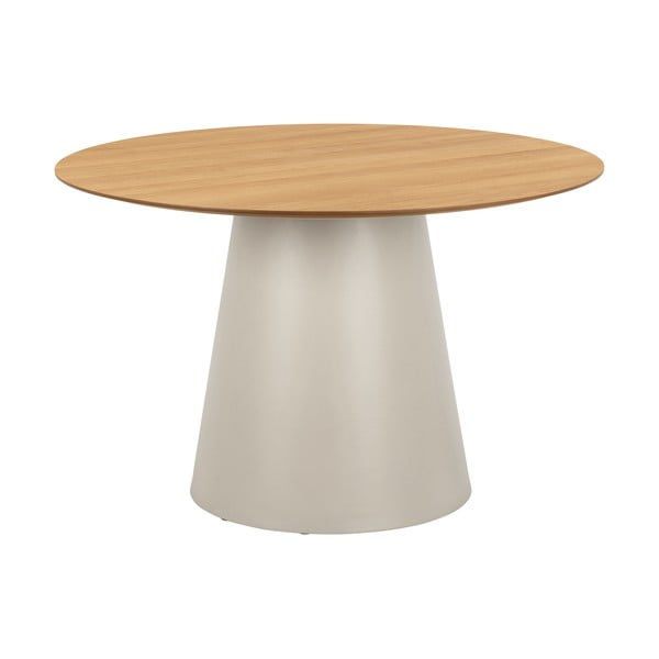 Kulatý jídelní stůl s deskou v dubovém dekoru ø 120 cm Soli – Actona-image-3