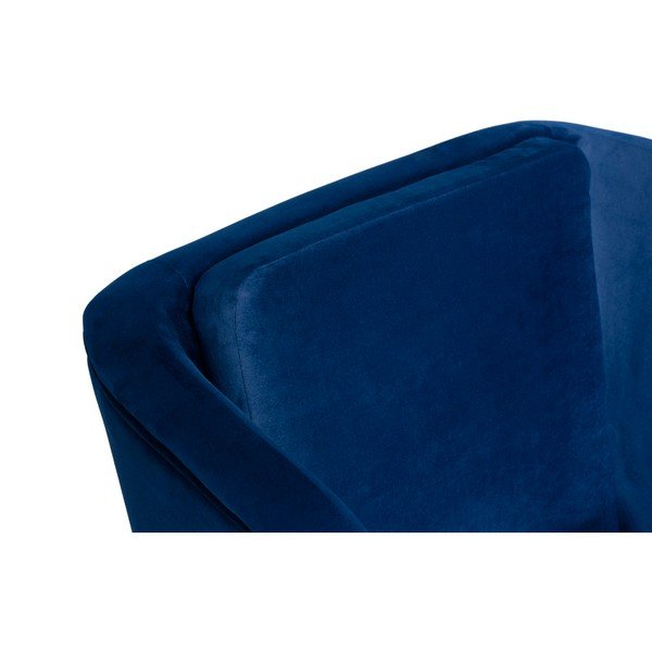 Tmavě modré křeslo ušák SKANDICA Ingrid Navy Blue-image-4