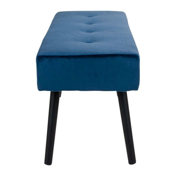 Modrá sametová lavice Bonami Essentials Skiby-image-3