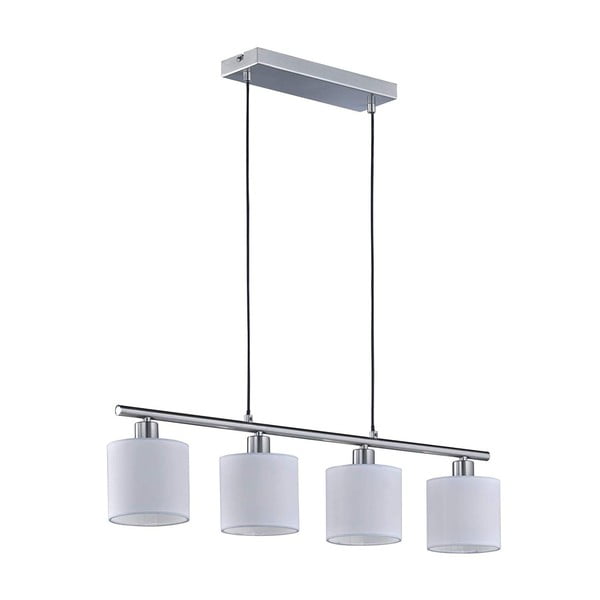Bílé závěsné svítidlo pro 4 žárovky Realityp Pendant Tommy
