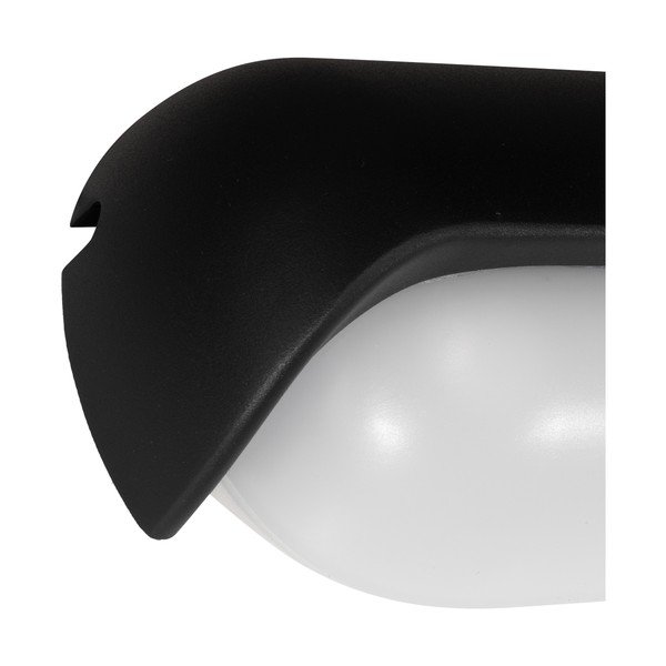 Černé nástěnné svítidlo SULION Sia, délka 20 cm-image-3