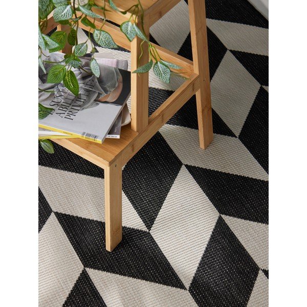 Černý/krémový vnitřní a venkovní koberec 160x230 cm Haringey Terrick – Ted Baker-image-1