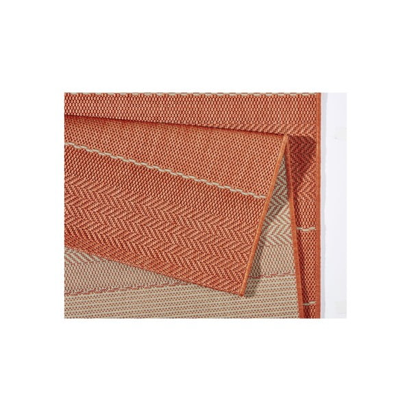 Koberec vhodný i na ven Sunshine 80x200 cm, terakota-image-1