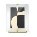 Skleněný stojací rámeček ve zlaté barvě 16x20 cm Flute – Umbra