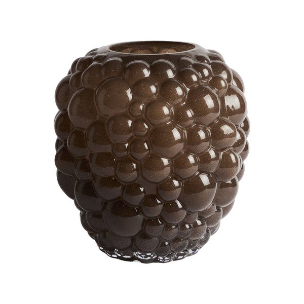 Hnědá skleněná váza (výška 30 cm) Mure – Kave Home