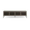 Šedý kovový TV stolek 160x50x35 cm Fayna – Marckeric