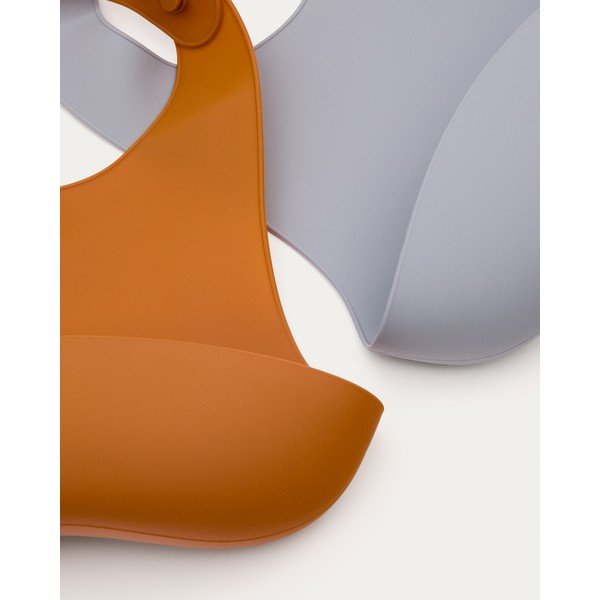 Oranžové/šedomodré bryndáky v sadě 2 ks Lili – Kave Home-image-4