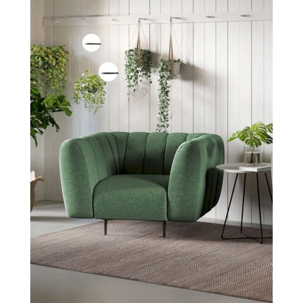 Tmavě zelené křeslo Shel – Ghado-image-1