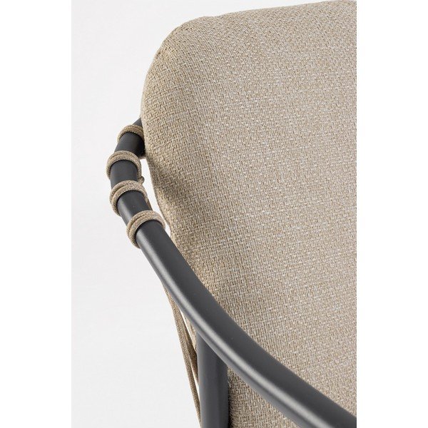 Světle hnědá kovová zahradní židle Edvige – Bizzotto-image-1