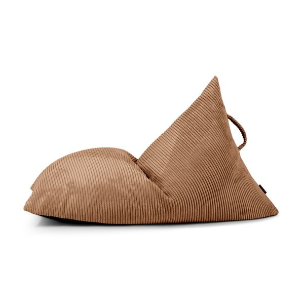 Hnědý manšestrový dětský sedací vak Razzy – SLOWDOWN