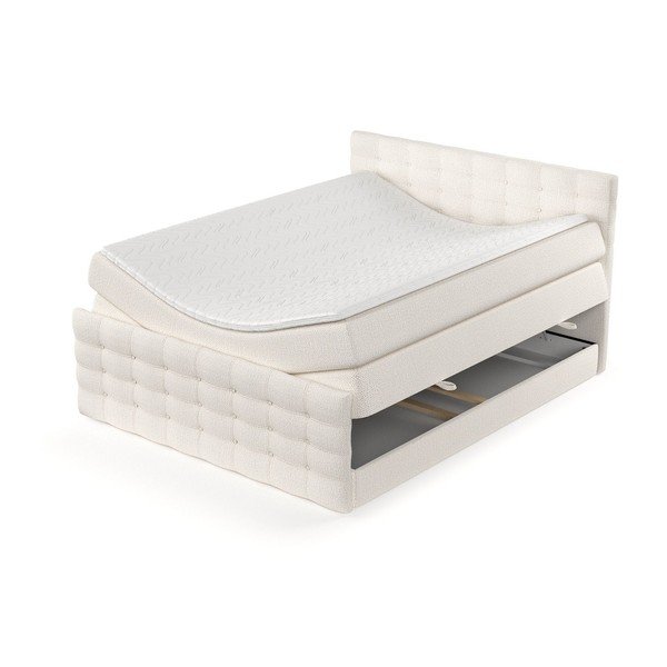 Krémová boxspring postel s úložným prostorem 160x200 cm Blend – Maison de Rêve-image-4