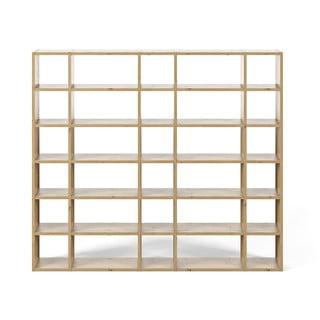 Knihovna v dekoru dubu 255x224 cm Pombal - TemaHome