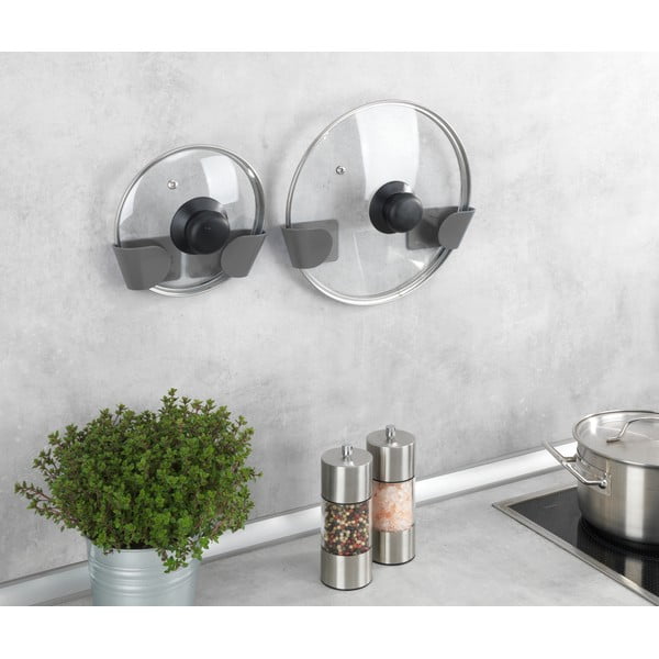 Samodržící plastové držáky na pokličky v sadě 8 ks - Wenko-image-3