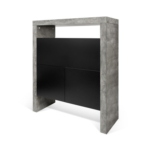 Pracovní stůl v betonovém dekoru TemaHome Detroit, 137 x 109 cm-image-4