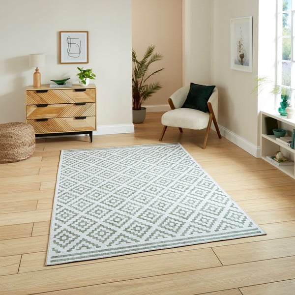 Zelený pratelný koberec 61x120 cm Coral Green – Think Rugs-image-1