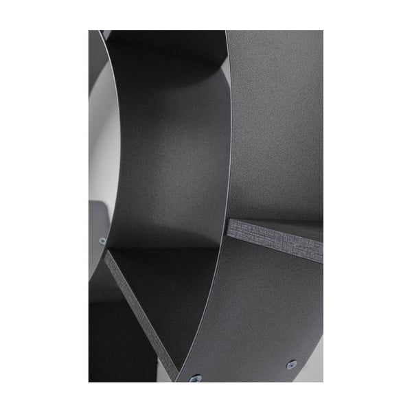 Černá nástěnná knihovna Kare Design Snail-image-2