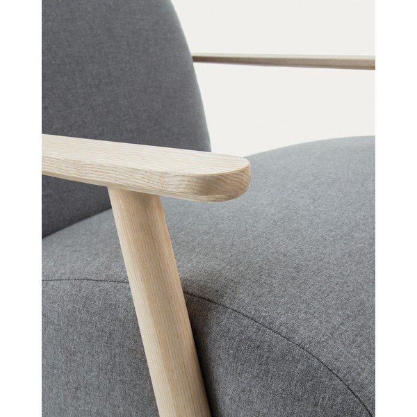 Šedé křeslo Meghan – Kave Home-image-1