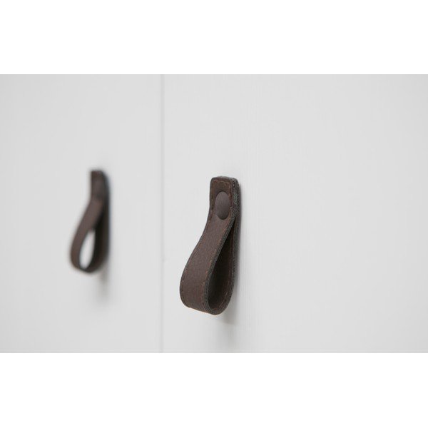 Bílá šatní skříň z borovicového dřeva 111x202 cm Ties – WOOOD-image-4