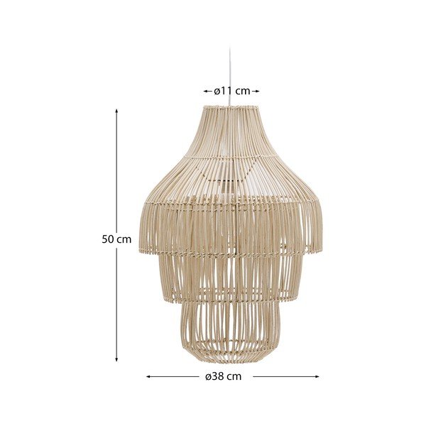 Ratanové stínidlo v přírodní barvě ø 38 cm Janoa – Kave Home-image-4