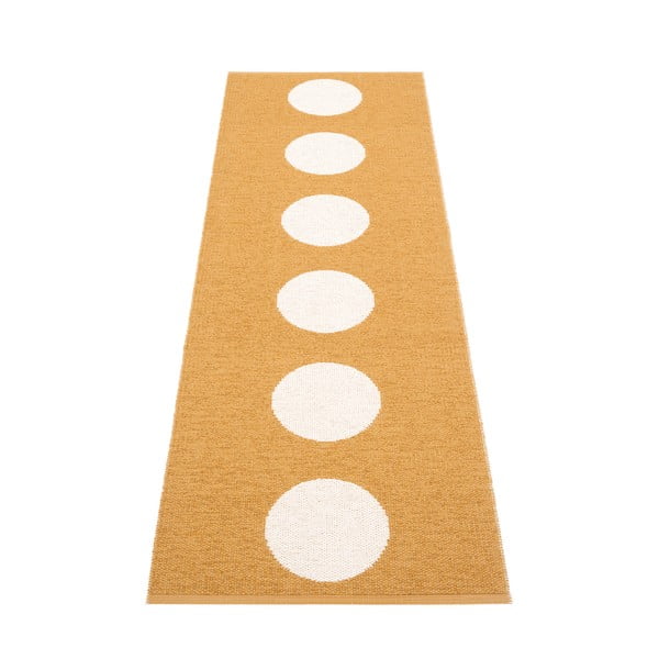 Okrově žlutý vnitřní a venkovní běhoun 70x225 cm Vera Ochre – Pappelina