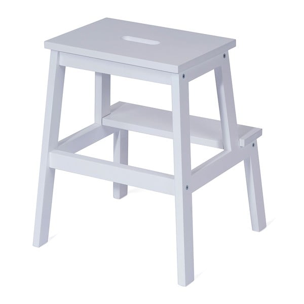 Bílá stolička z kaučukového dřeva Corg - Bonami Essentials-image-1