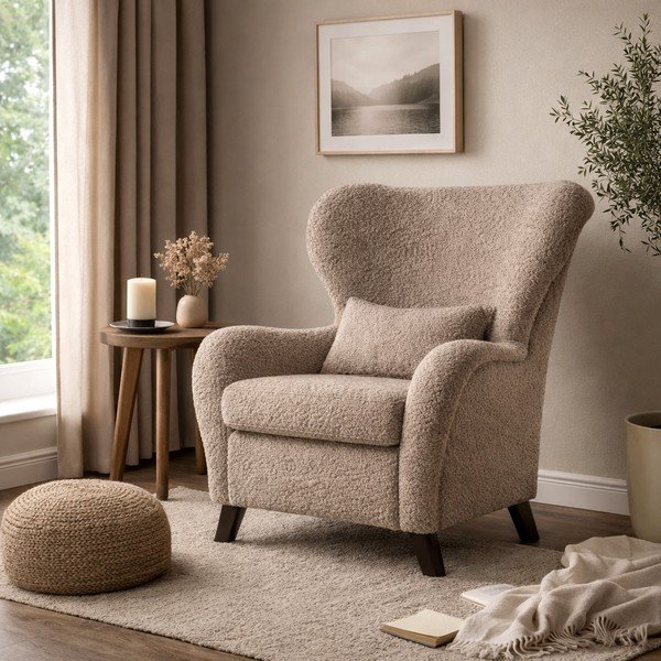 Hnědé křeslo ušák Miuform Miuf-image-1