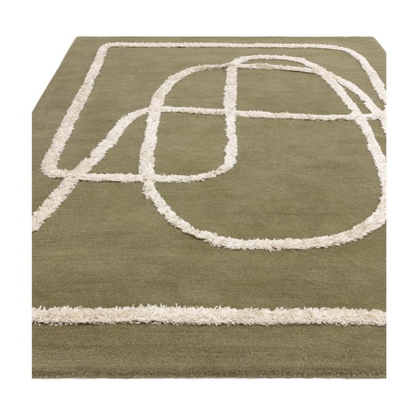 Zelený ručně tkaný vlněný koberec 160x230 cm Matrix – Asiatic Carpets-image-2