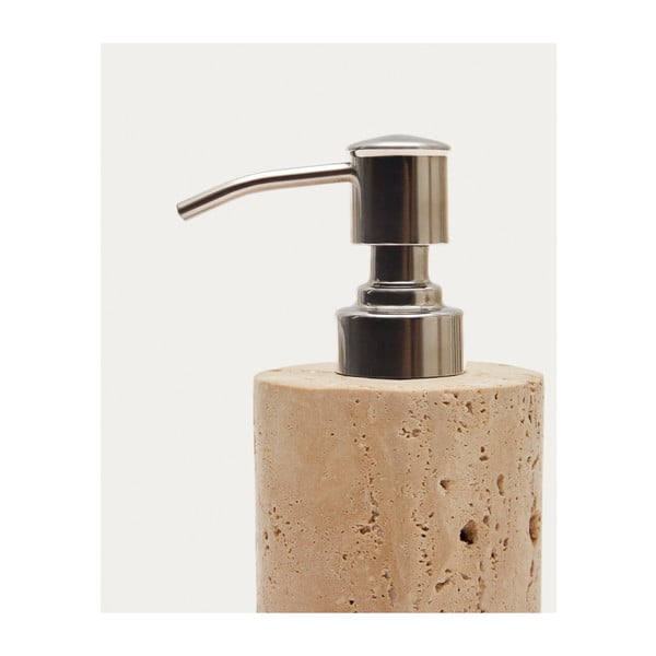 Béžový kamenný dávkovač mýdla Macre – Kave Home-image-4