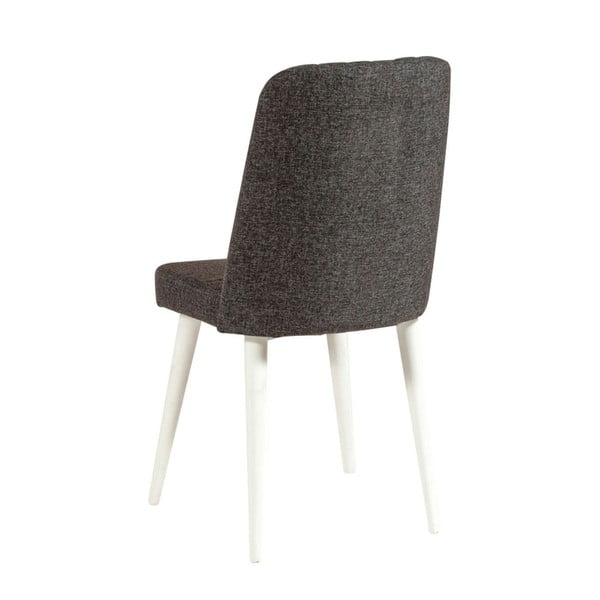 Antracitová sametová jídelní židle Stormi Sandalye – Kalune Design-image-1