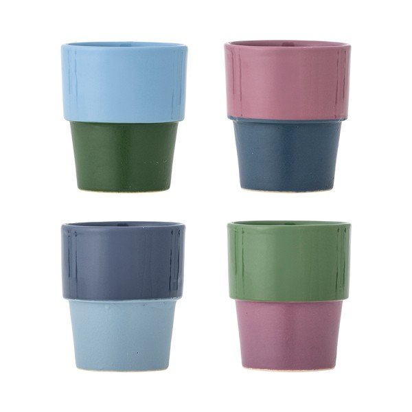 Kameninové šálky v sadě 4 ks na cappuccino 150 ml Ewan – Bloomingville