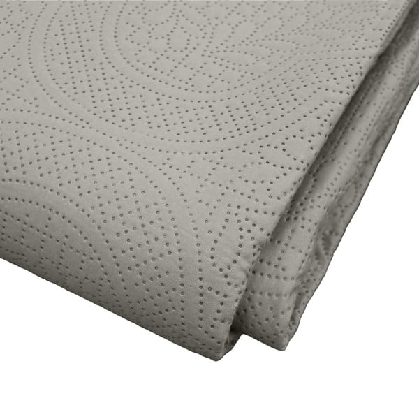 Šedý set přehozu a povlaku na polštář z mikrovlákna 240x260 cm Romane – douceur d'intérieur-image-2