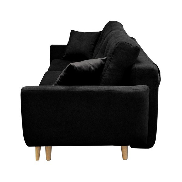 Černá rozkládací pohovka pro tři Cosmopolitan design Barcelona-image-2