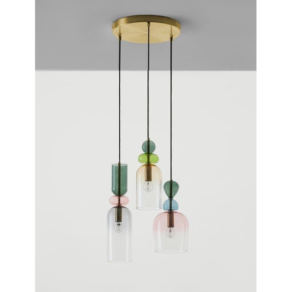 Skleněné závěsné svítidlo ve zlaté barvě ø 42 cm Murano – Nova Luce-image-2