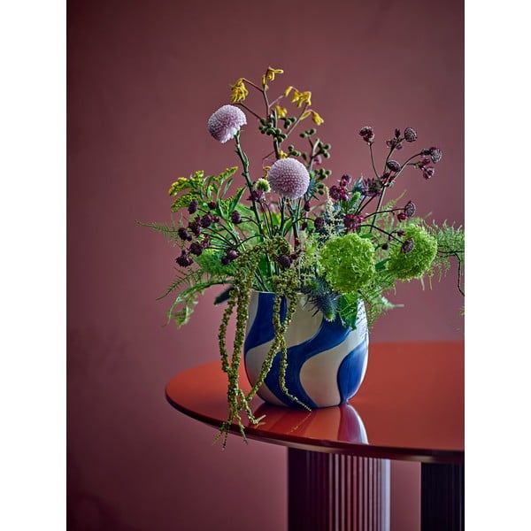 Kameninový ručně malovaný obal na květináč ø 20,5 cm Romy – Bloomingville-image-1