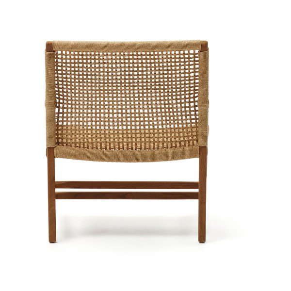 Dřevěné zahradní křeslo v přírodní barvě Sabolla – Kave Home-image-4